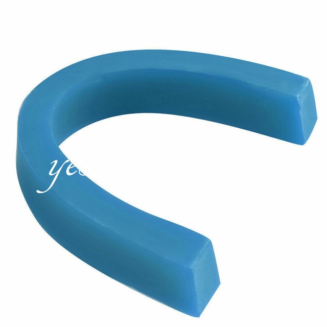 1 Box Dental Preformed Casting Bite Block Wax Occlusal Rims Blue Soft