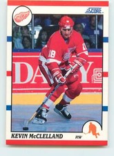 1990 Score American #287 Kevin McClelland  Detroit Red Wings