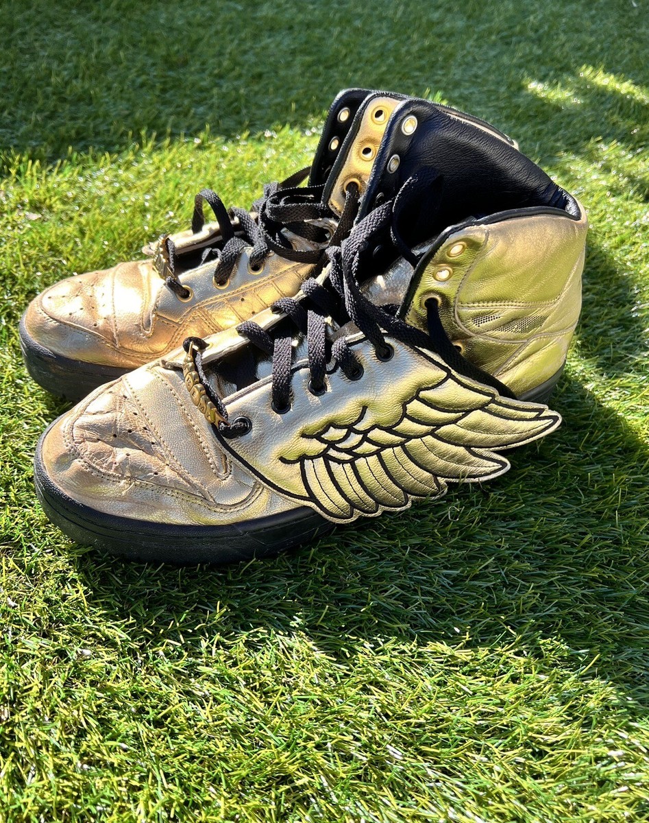 Adidas JS Wings 1.0 Jeremy Scott Metallic Gold %100 Authentic | eBay