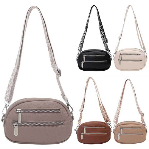 UK- Bandolera para Mujer Hombre con Correa Ajustable Bolso de Mano Cuero PU Pecho B - Imagen 3 de 27