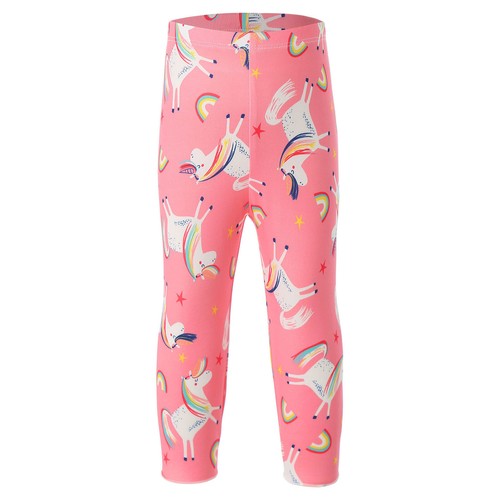 Kid Girl Summer Pants Calf Length Pants Colorful Cartoon Print Pants Underpants - Picture 7 of 42