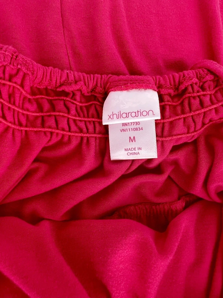 Maxi Vestido Xhilaration Niñas Talla M Rosa Caliente Foto 3 de 3