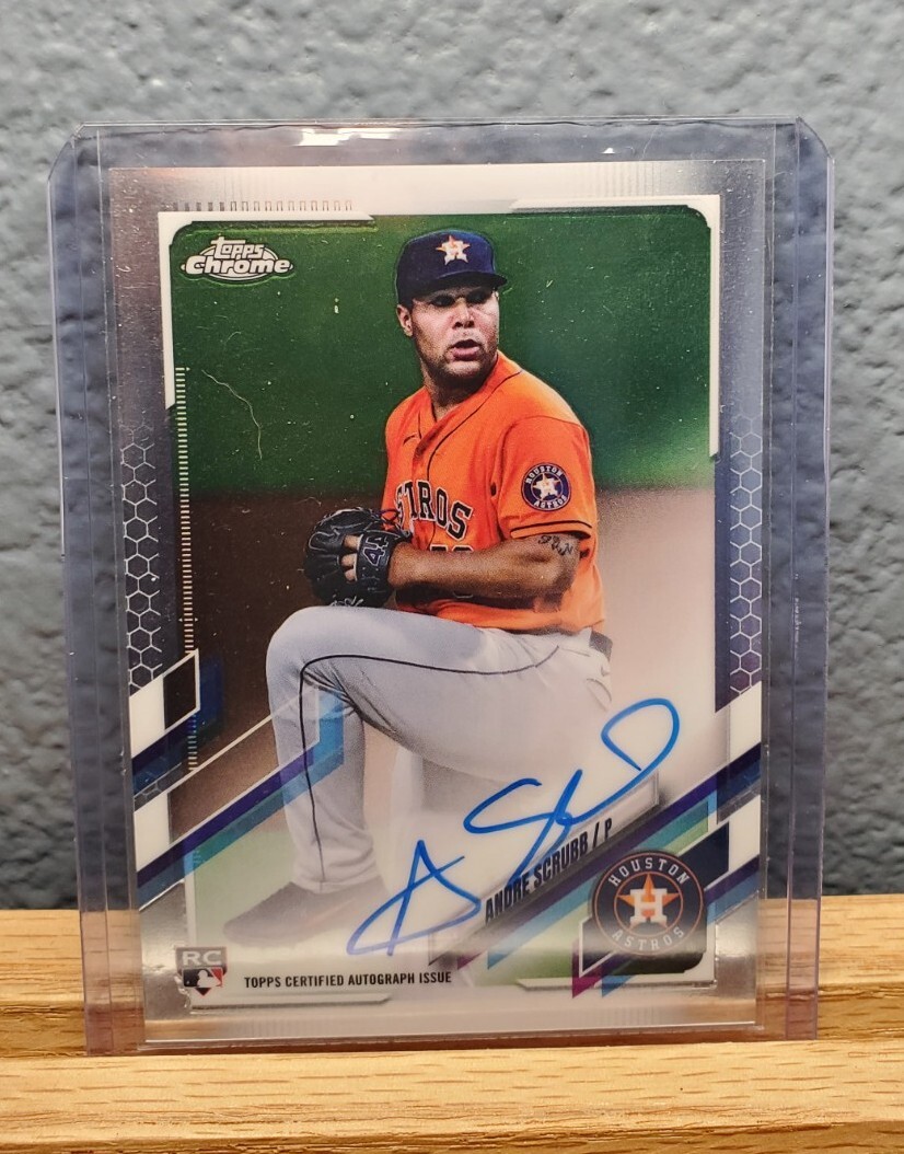 2021 Topps Chrome - Rookie Autographs Refractor #RA-AS Andre Scrubb /499 (AU,...