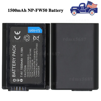 1500mAh Battery For Sony ZV-E10 ILCE-7SM2 ILCE-7S ILCE-7RM2 ILCE