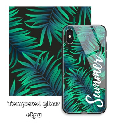 Personalized Tempered Glass Phone Case Cover Custom Printed Photo Picture Image