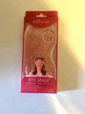 Therawell Light Pink Cooling Therapy Eye Mask - Hot & Cold Use