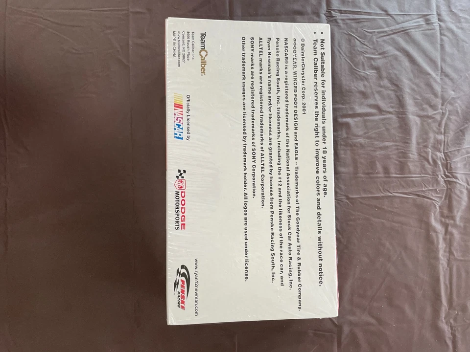 2004 Team Caliber 1/24 Owner's Series Ryan Newman #12 Alltel Dodge "UNOPENED" - Image 3 of 4