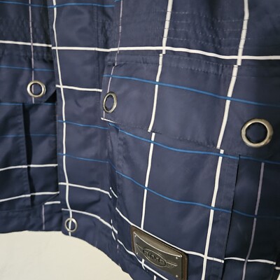 SIMS Ski Snowboard Jacket Small S Winter Blueberry Plaid Pockets