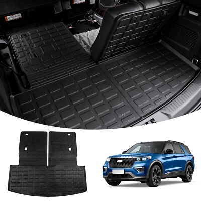 Cargo Mat For 2020-2025 Ford Explorer Trunk Mat TPE Cargo Liner 2024 Explorer