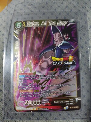 Turles, All Too Easy Fest Stamp - BT15-107 SR - Dragon Ball Super NM