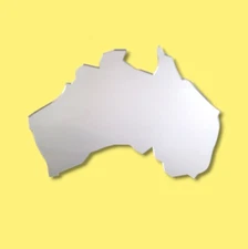 Australia Map Shaped Acrylic Mirrors - Various Sizes