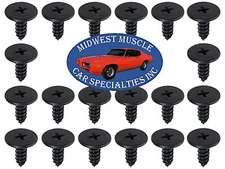 GM Chevelle GTO Camaro Nova 442 Weatherstrip Door Window Trim Rail Screws 20pcs