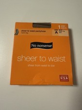 Sheer-To-Waist No Nonsense Pantyhose In Nude Size A Up To 5.9   150 Lbs.