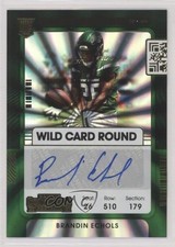 2021 Panini Contenders Rookie Ticket Wild Card Round Brandin Echols Auto 0s55. rookie card picture