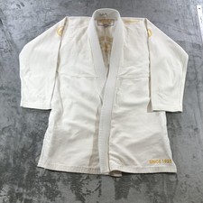 Gracie Jiu Jitsu Gi Jacket Mens A2 Instructor White BJJ Kimono Top Adult Only