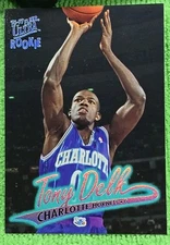 Tony Delk 1996- 1997 Fleer Ultra Rookie RC Refractor Charlotte Hornets #12 