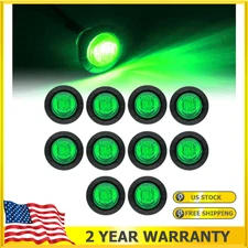 For Truck Pickups Ships Motorcycle Green LED Side Marker Clearance Trailer Light