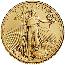 2026 American Gold Eagle Gold Coin - United States - Bullion Coin - 1/4 oz BU