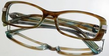 Originale JONES NEW YORK J738 Eyeglasses AQUA/BROWN New Plastic 52-17-135
