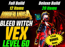 Borderlands 4⭐BLEED WITCH VEX 3.0⭐LEVEL 60 ⭐MOXSY⭐12 OR 20 ITEMS + PICK 2 FREE