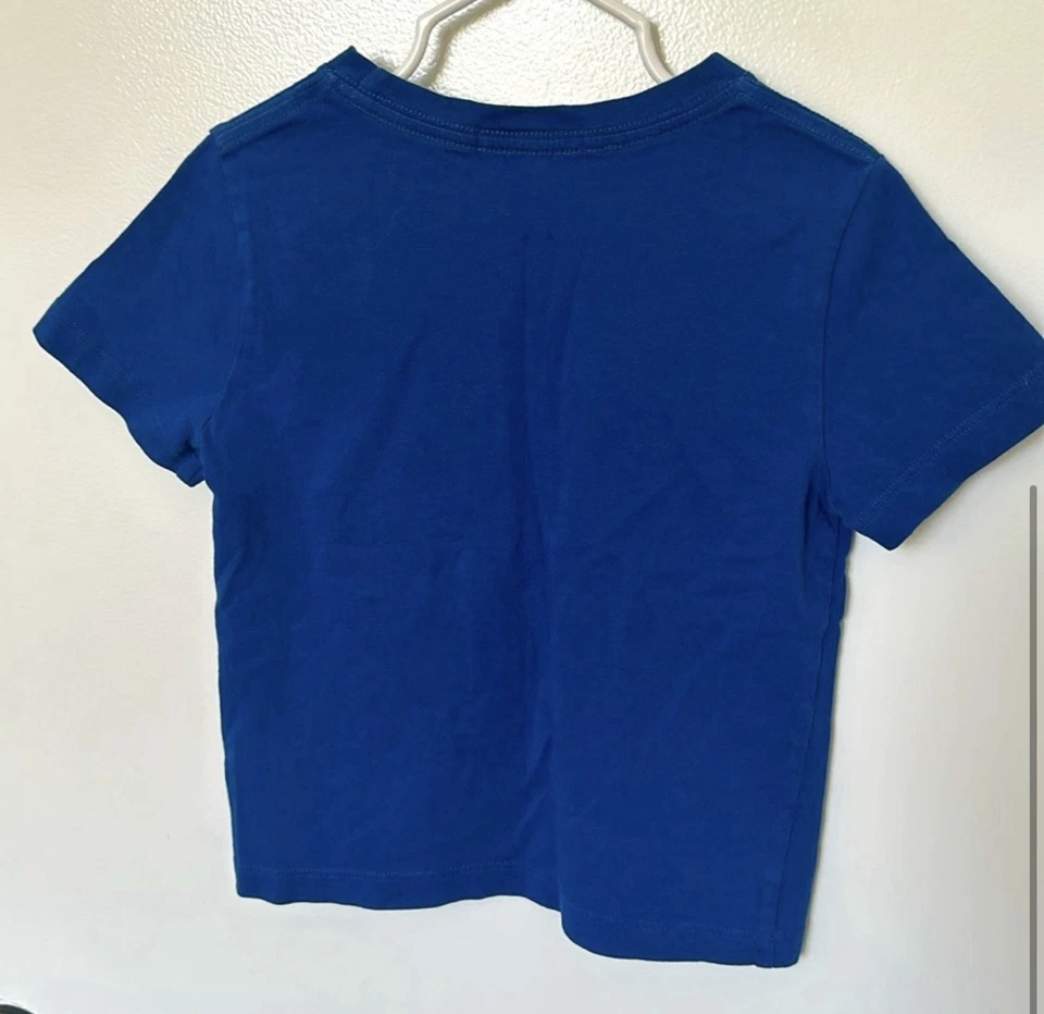 Camisa Burberry azul manga corta a cuadros Nova para niños talla 4Y Foto 4 de 4