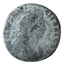 1696 King William III Silver Sixpence – Early Milled Coin – 17th Century British