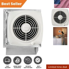 200 CFM White Exhaust Fan with Built-In Switch - Ideal for Bathrooms & Kitchens