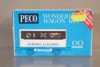 PECO WONDERFUL WAGON OO GAUGE DIXON GLASGOW 5 PLANK MINERAL WAGON KIT op