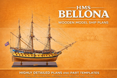HMS Bellona Wooden Ship Model Plans