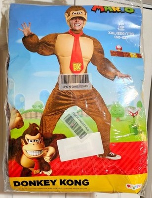 Donkey Kong Costume Adult Plus XXL Super Mario Nintendo Disguise Halloween NEW
