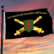 1st Infantry Division Artillery Flag 3x5Feet with Brass Grommets Man Cave Decor