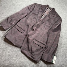 Lauren Ralph Lauren LRL Paisley 2 Button Plaid Blazer Sport Coat Jacket 44R New