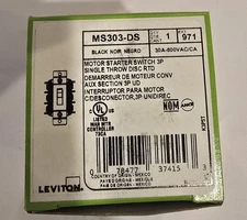 Leviton MS303-DS 30A 600V, 3-Pole, AC Motor Starter Switch - FREE SHIPPING!!!