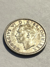 1938 Great Britain 1 Shilling/English Crest/Silve/VF #8716