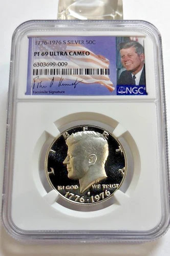 1976-s silver Kennedy Bicentennial half dollar NGC PF 69 U.Cameo
