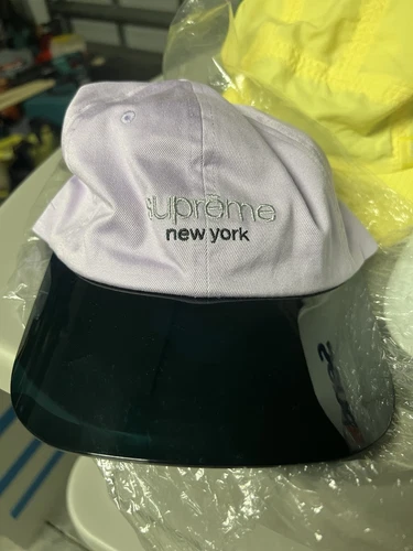 SS20 Chapeau Supreme Acrylique Visière 6 Panneaux Violet/Noir Neuf