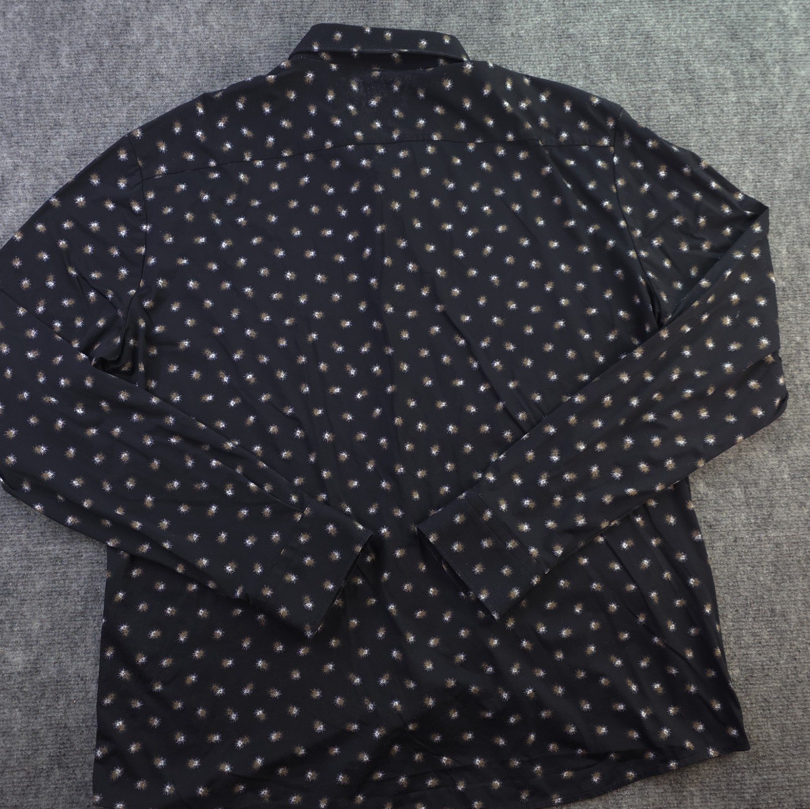 Hugo Boss Shirt 2XL Slim Fit Stretch Long Sleeve Button Up Multicolor Geometric thumbnail 5