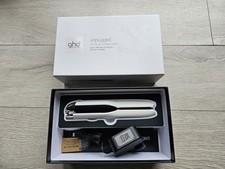 ghd Unplugged Cordless Hair Straightener White –NEW – No Bag – 3rd Party Charger