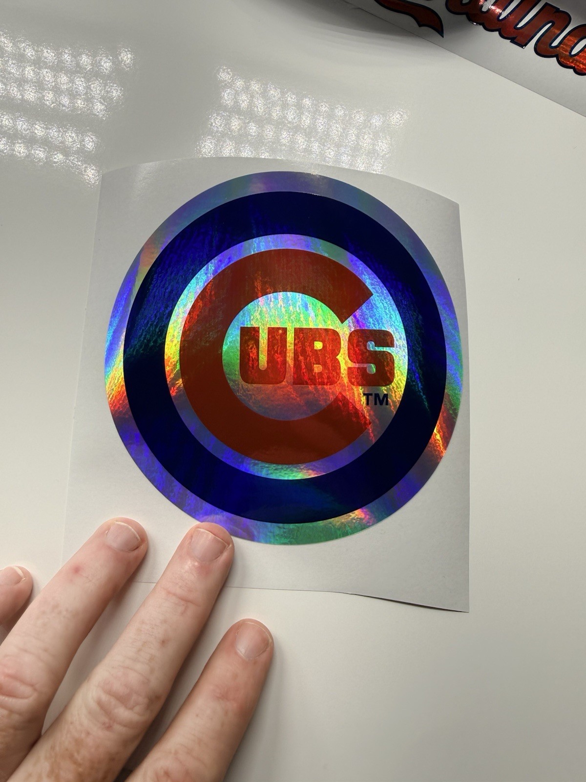 Chicago Cubs Holographic Vinyl Decal