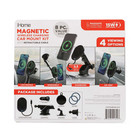 iHome Magsafe Wireless Charging Car Mount Kit 15W Fast Charge iPhone Vent Dash
