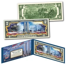 World Trade Center 9/11 WTC 25th ANNIVERSARY Genuine $2 Bill - AMERICA 250