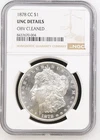 New Listing1878-CC $1 MORGAN DOLLAR NGC UNCIRCULATED DETAIL OBV CLEANED NICE CARSON CITY
