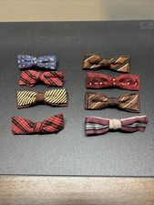 Vintage Multicolor Bow Tie Lot Assorted Patterns Collection