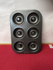 6 Cavity Donut Pan, Metal Non-stick new