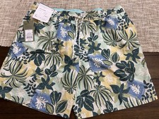 Goodfellow  Co Men's 7" Swim Trunks Tropical Floral Leaf Print - Size L - NWT