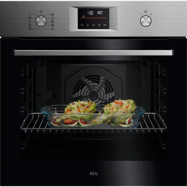 Aeg OU5PB40SM Einbaubackofen A++ 72L Pyrolyse Edelstahl 45 Programme 59,4Cm-image