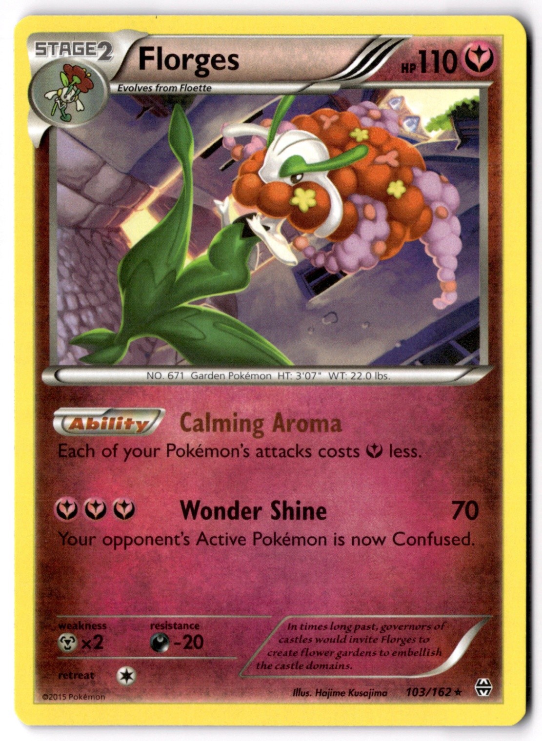 Florges Rare XY - BREAKthrough 103/162 NM