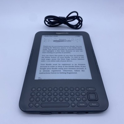 Amazon Kindle Keyboard 3rd Gen D00901, Tested and Working, New Battery, Tested