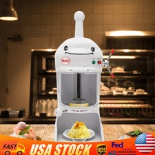 Commercial Ice Shaver Shaved Ice Block Machine Electric Snow Cone Maker 110V New
