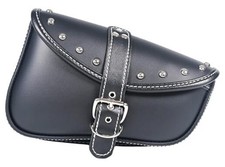 Motorcycle SaddleBags Pvc Faux Leather Saddlebag Waterproof Side Swing Right1